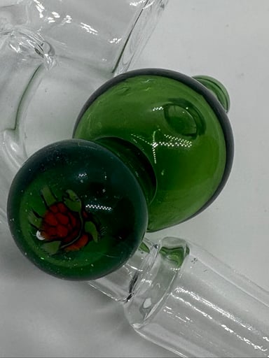 Preview pic of Handblown Turtle Bubble Cap