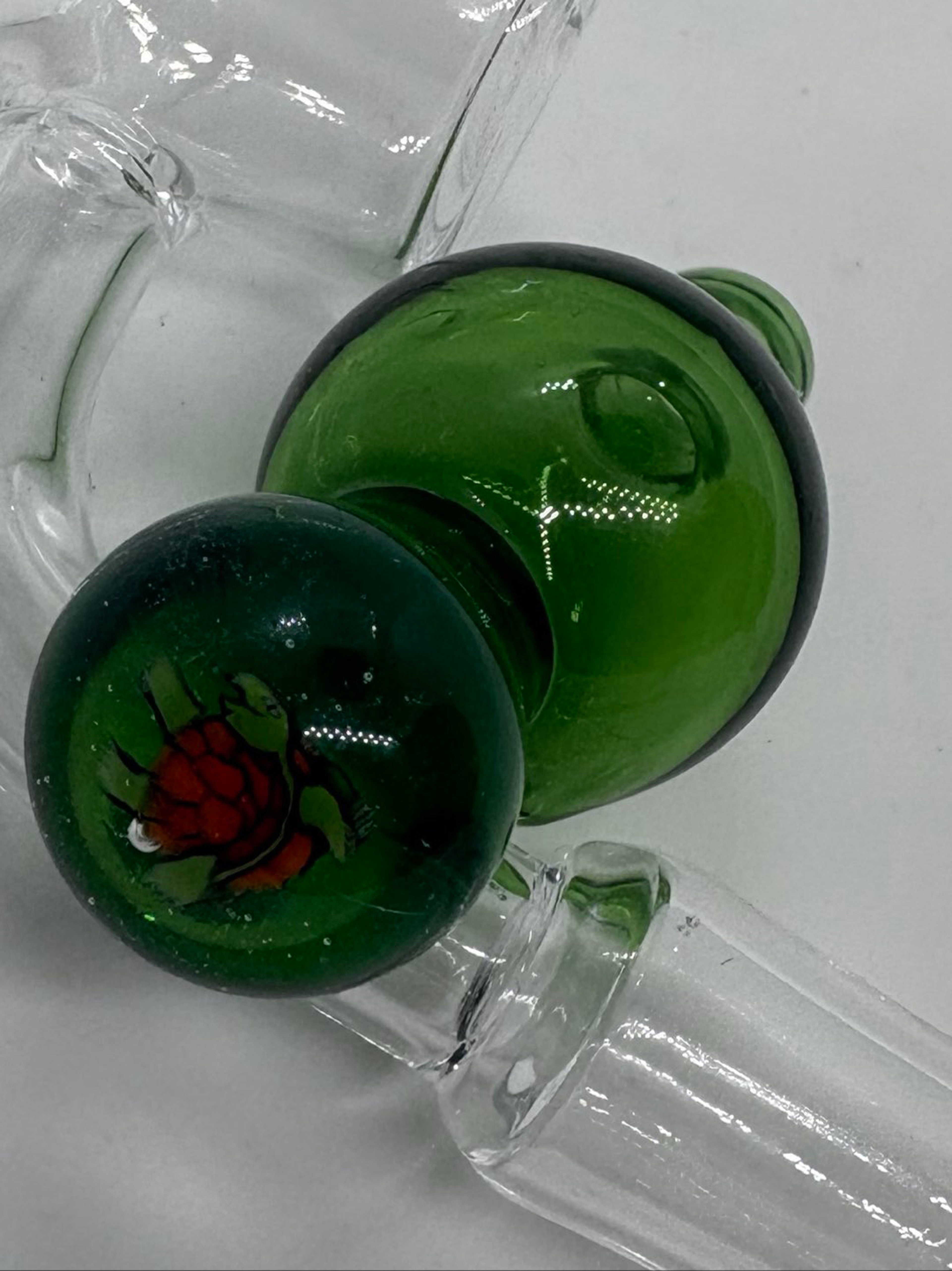 Handblown Turtle Bubble Cap image 0