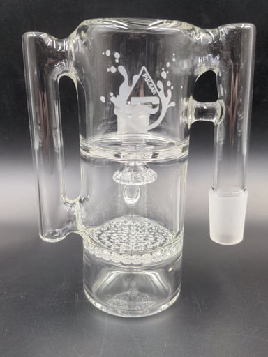 Preview pic of PULSAR HONEYCOMB/SHOWERHEAD RECYCLER ASH CATCHER - 18MM 90 DEGREES