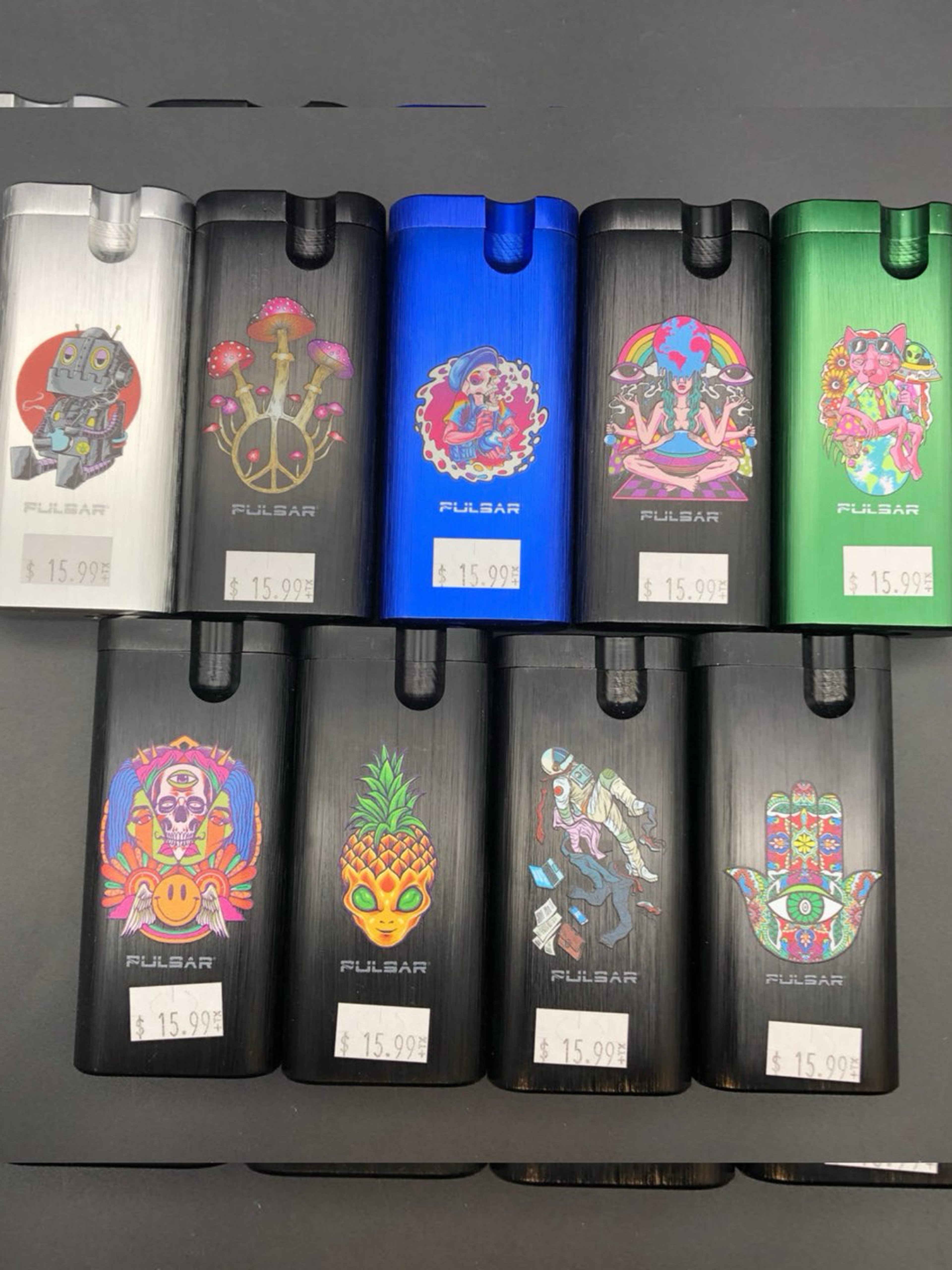 PULSAR ANODIZED ALUMINUM ASSORTED DUGOUT | 4" image 0