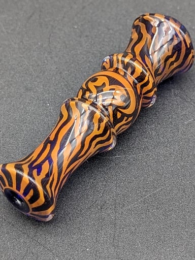 Preview pic of MOTHERSHIP GLASS "TIGER SAFARI" CHILLUM