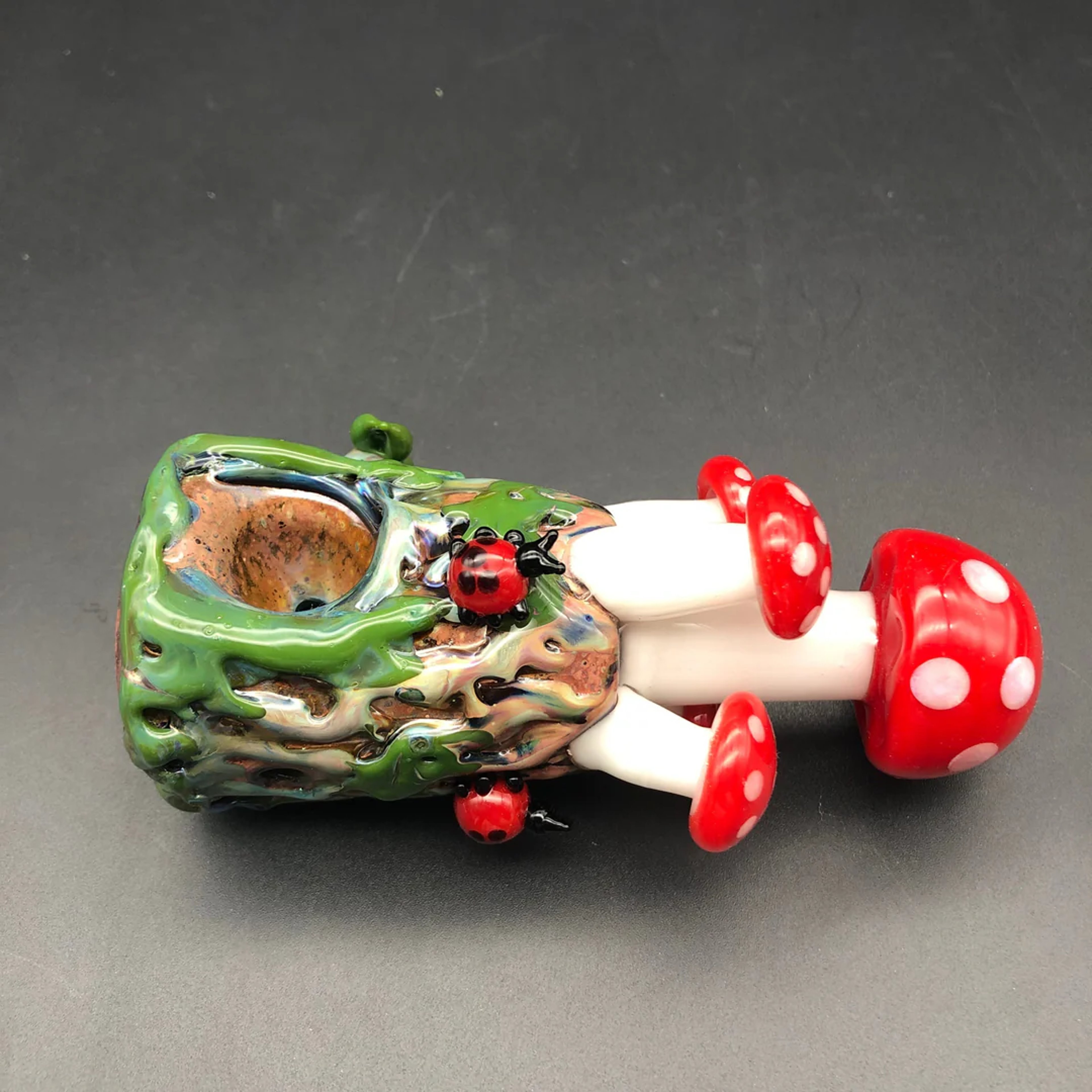 Preview pic of EMPIRE GLASSWORKS MUSHROOMS HAND PIPE