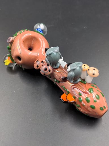 Preview pic of EMPIRE GLASSWORKS SPOON PIPE - HOOTIE'S FOREST - SMALL