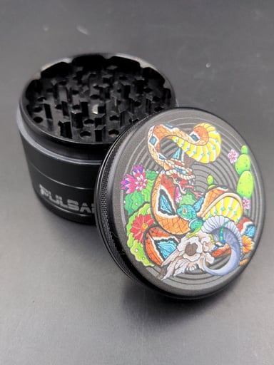 Preview pic of PULSAR PSYCHEDELIC SNAKE METAL GRINDER | 2.5"