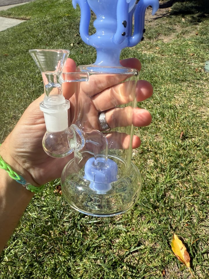 Milky Blue Octopus Dab Dig | Shop Dab Rigs on GlassPass