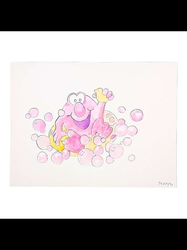 Preview pic of Trevy Metal Original Watercolor on Paper