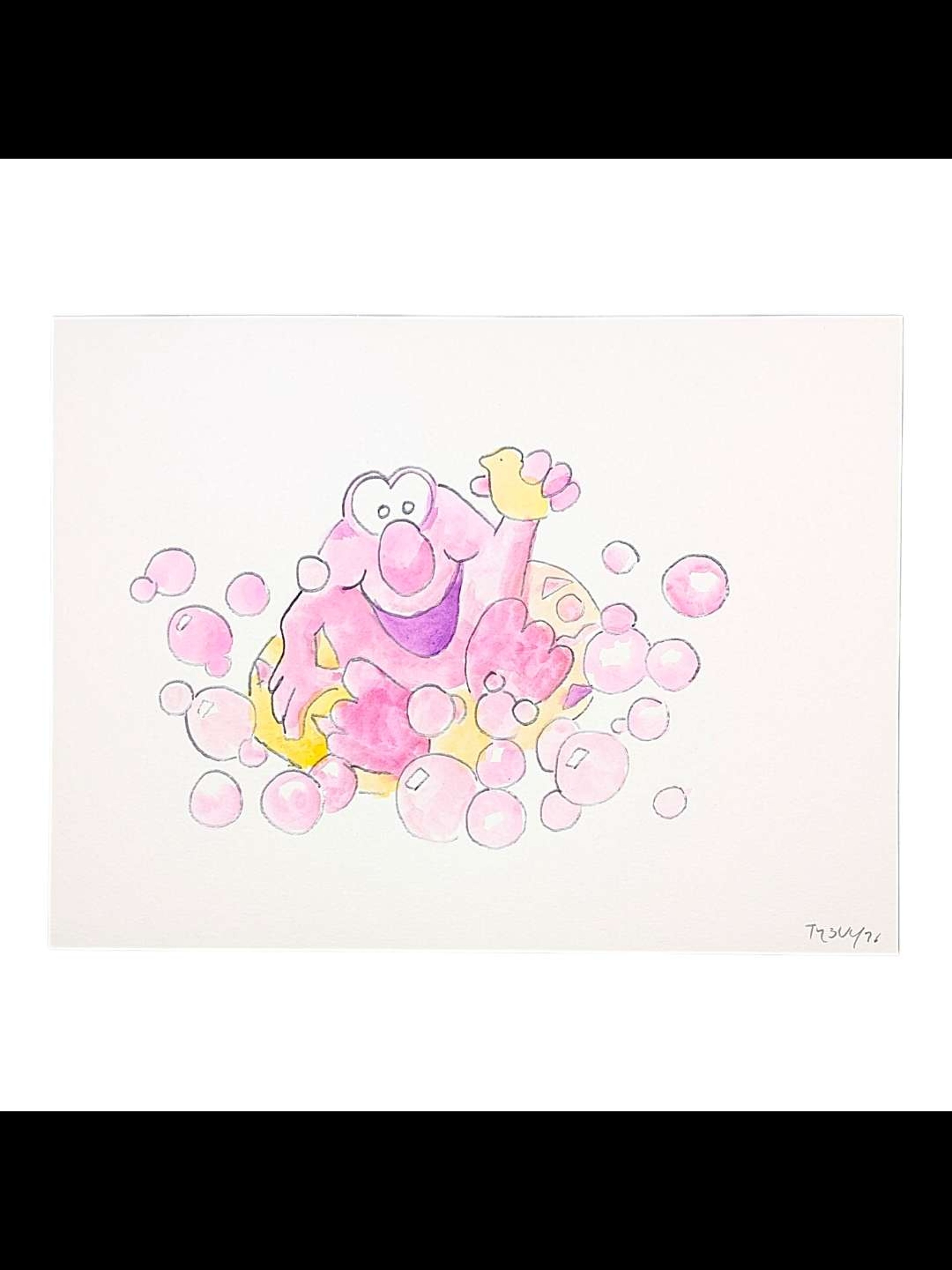 Preview pic of Trevy Metal Original Watercolor on Paper
