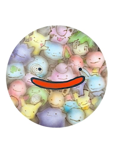 Preview pic of Trevy Metal "Poke-land" Original on Canvas