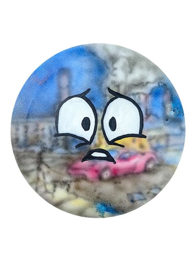 Preview pic of Trevy Metal "Last Resort" Original on Canvas