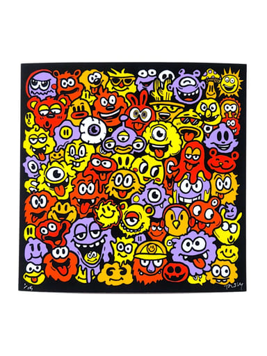 Preview pic of Trevy Metal "Colorful Chaos" Print