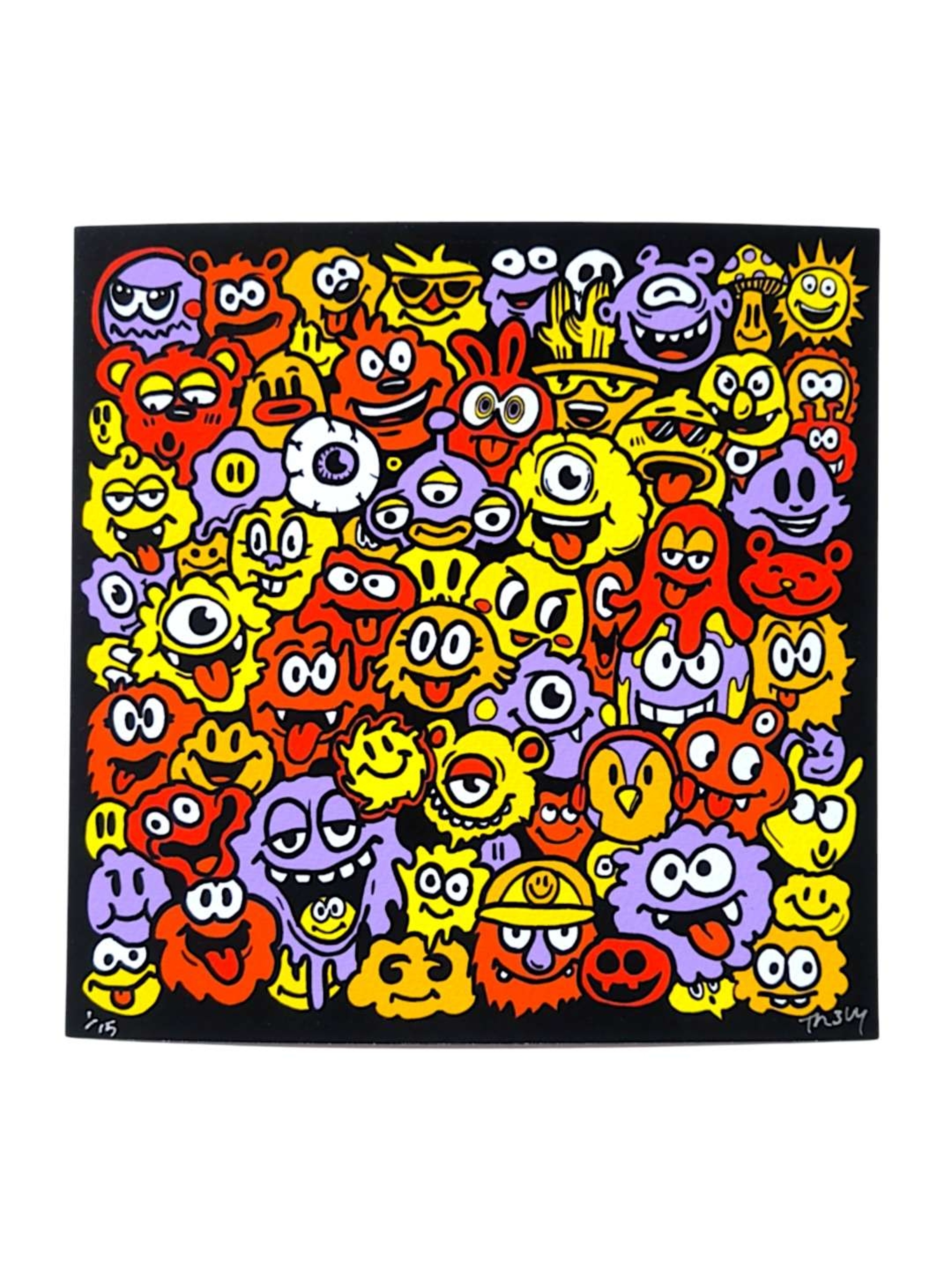 Preview pic of Trevy Metal "Colorful Chaos" Print