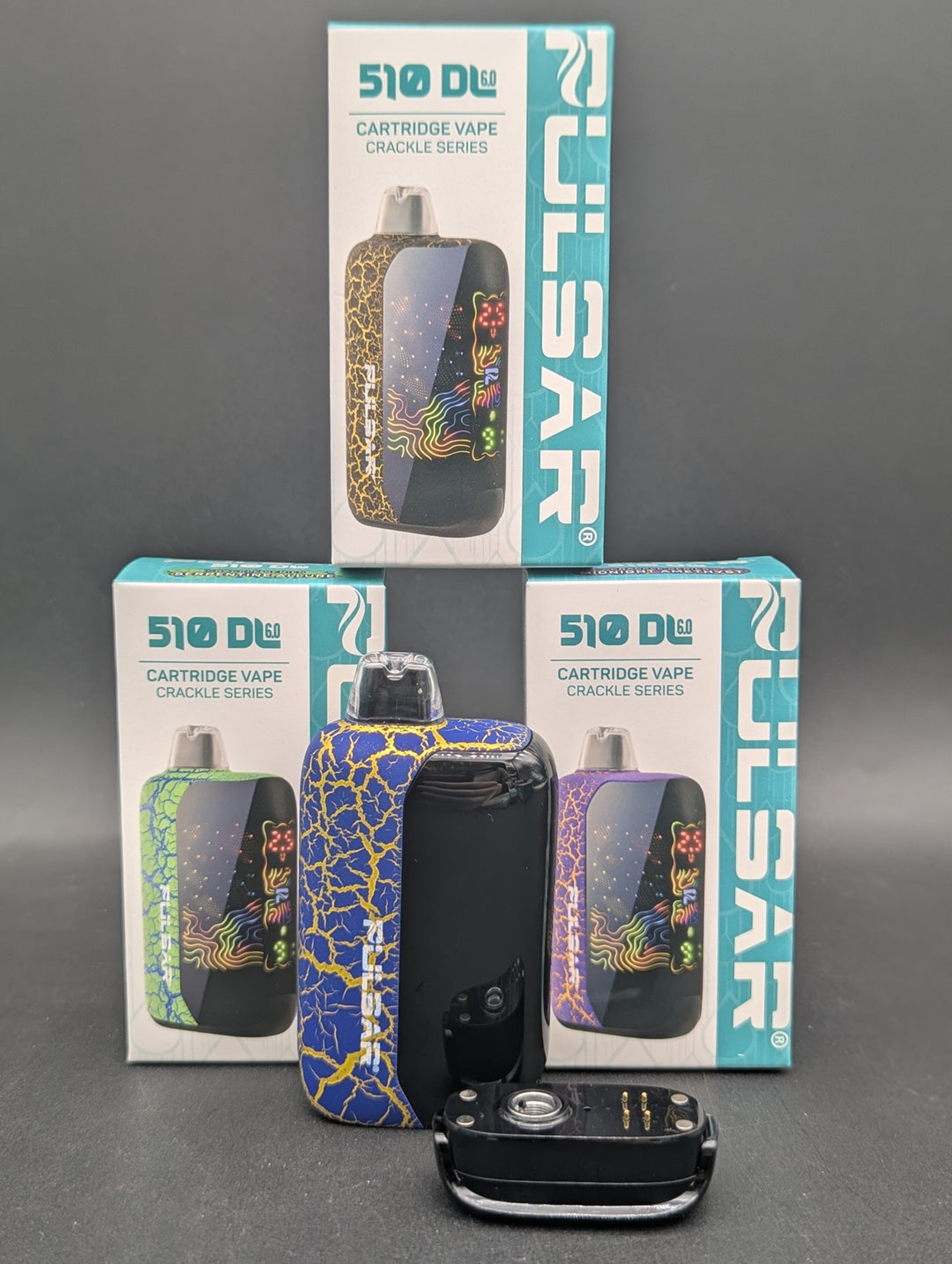 Preview pic of PULSAR 510 DISCRETE LCD SCREEN VAPE BAR | CRACKLE SERIES