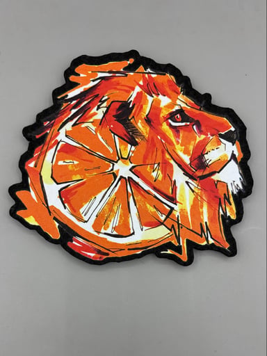 Preview pic of Orange Lyon Slice MoodMat | 6in