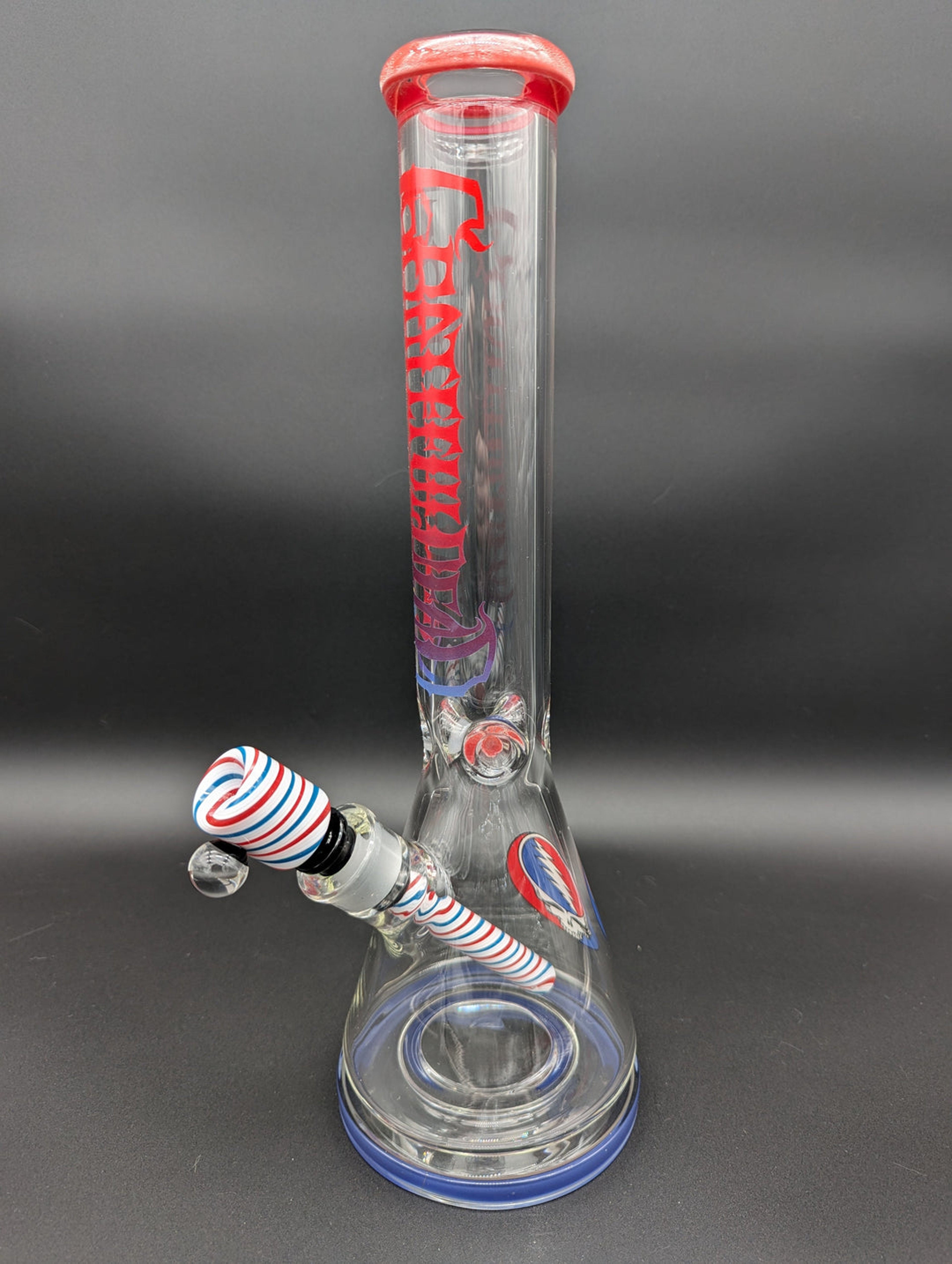 GRATEFUL DEAD X PULSAR LIBERTY BEAKER WATER PIPE | 15" | 14MM F image 0