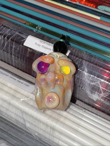 Preview pic of Kronos Glass Voodoo Head Pendant