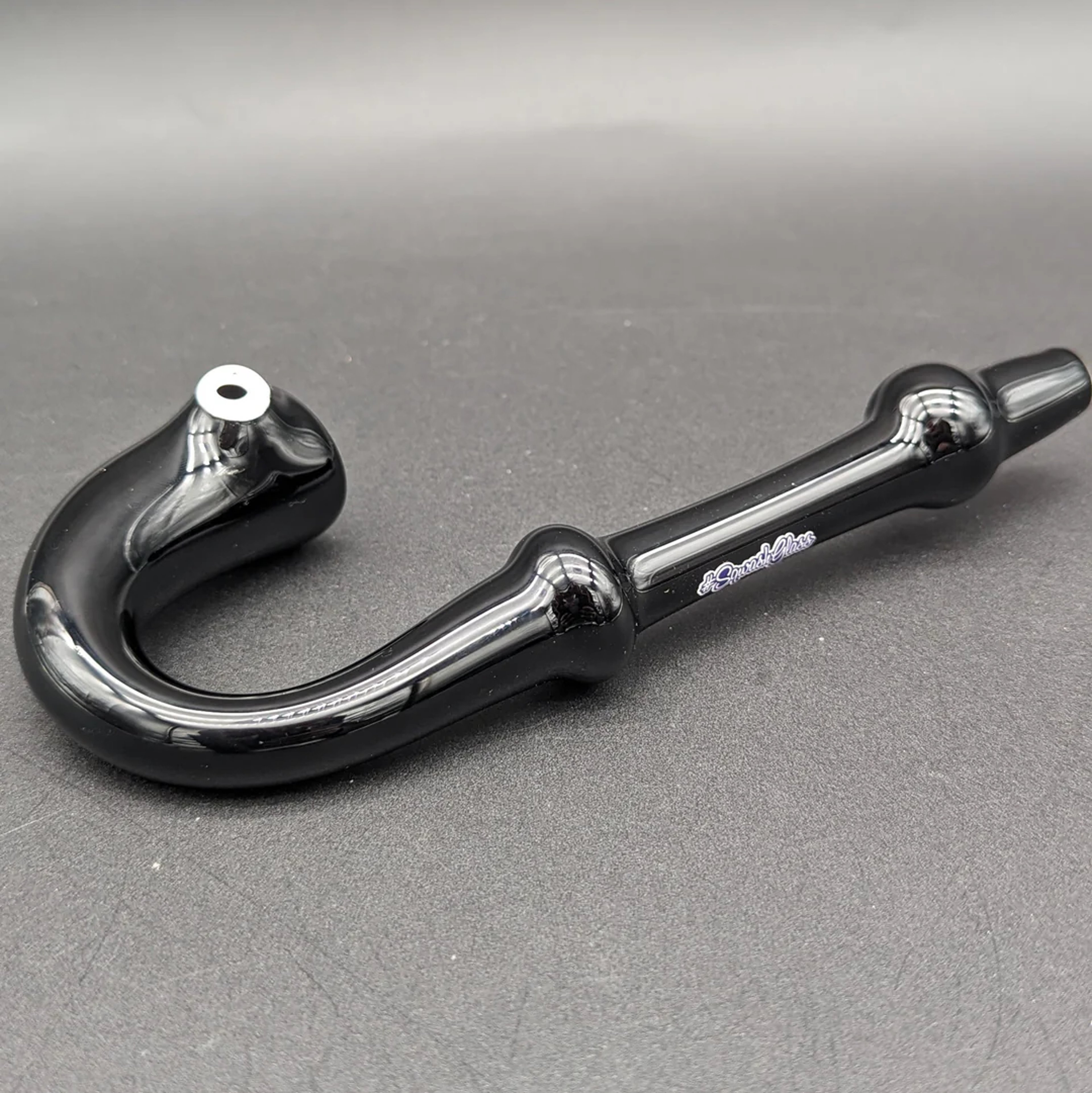 SQWASH GLASS BLACK SHERLOCK PIPE image 0