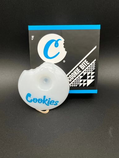 Preview pic of COOKIES BITE GLASS HAND PIPE - 2.75"