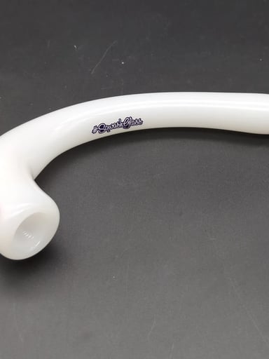 Preview pic of SQWASH GLASS SIMPLE HEART CURVED HAND PIPE