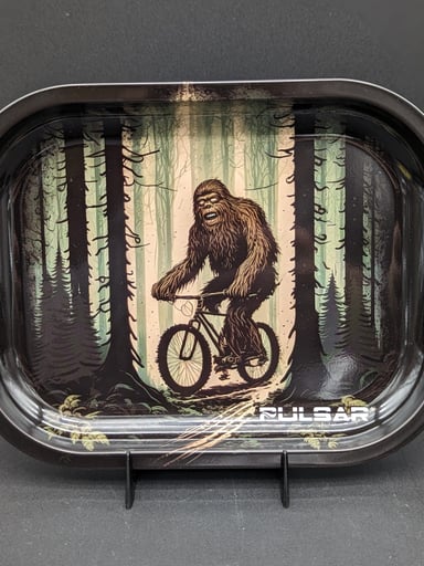 Preview pic of PULSAR MINI METAL ROLLING TRAY | BIGFOOT RIDES AGAIN | 7"X5.5"
