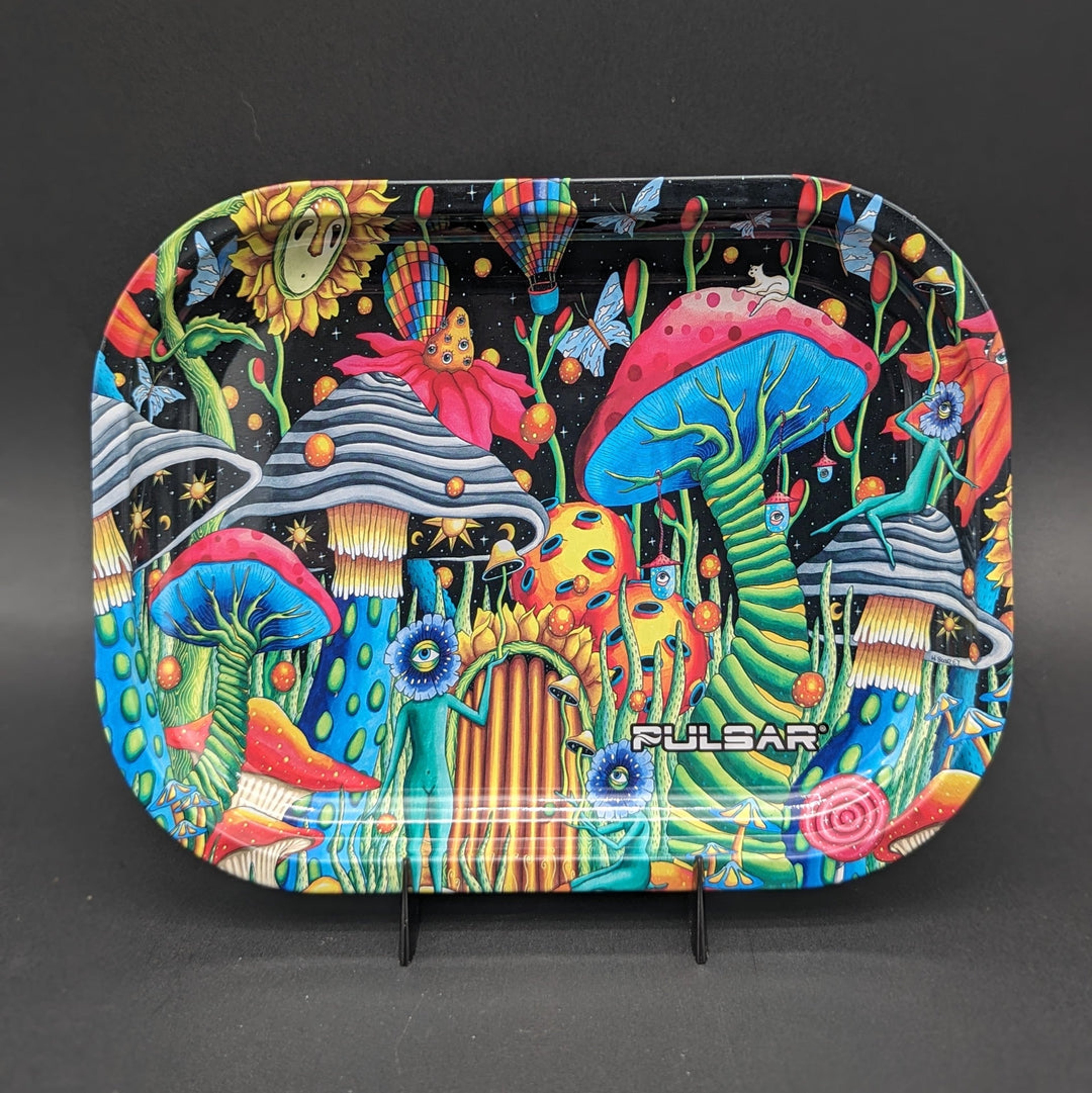 Preview pic of PULSAR ROLLING TRAY | GARDEN OF COSMIC DELIGHTS | 7" X 5.5"