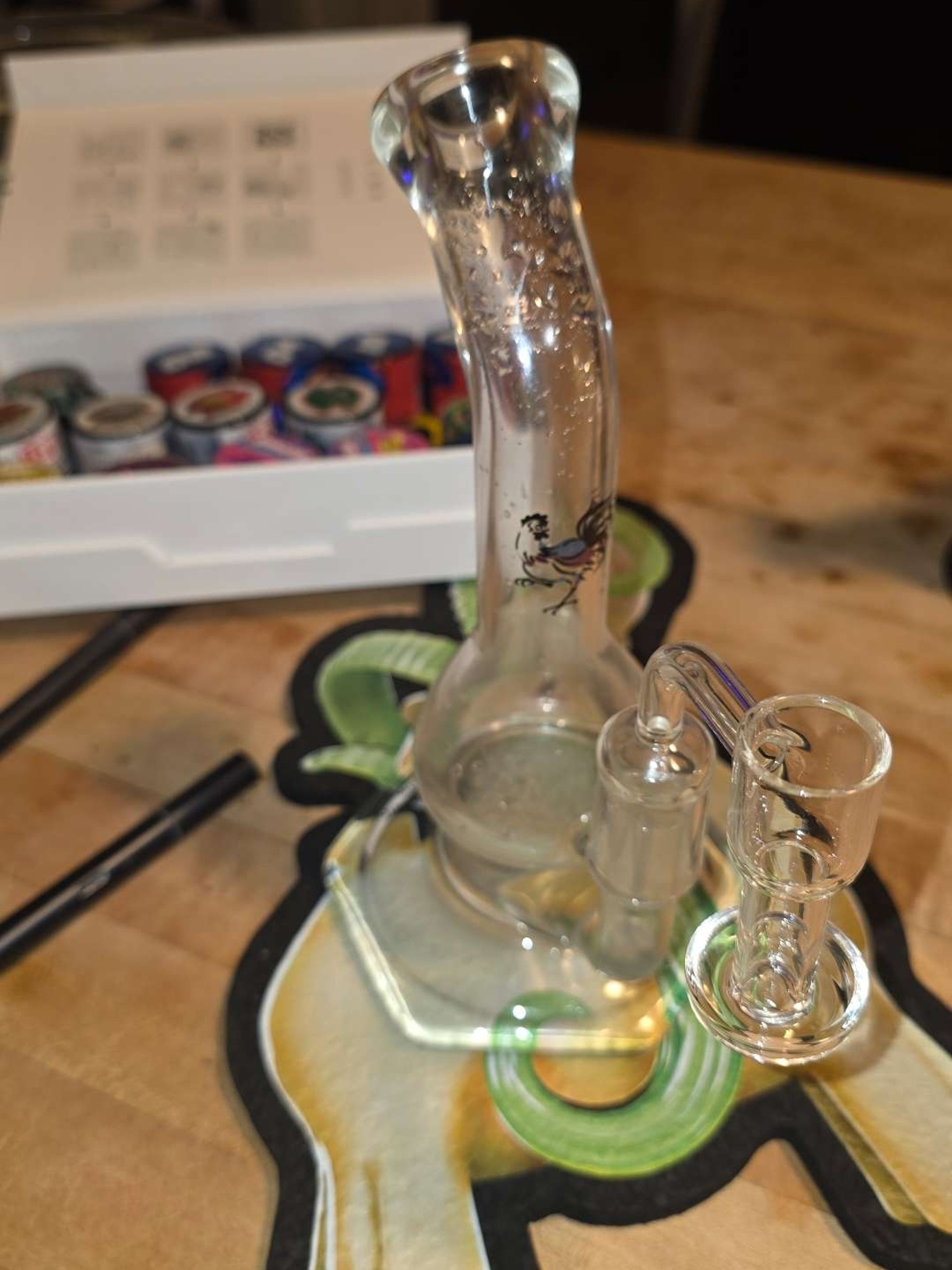 Preview pic of Rooster Apparatus Micron Plus - Fritted Disc Mini Rig