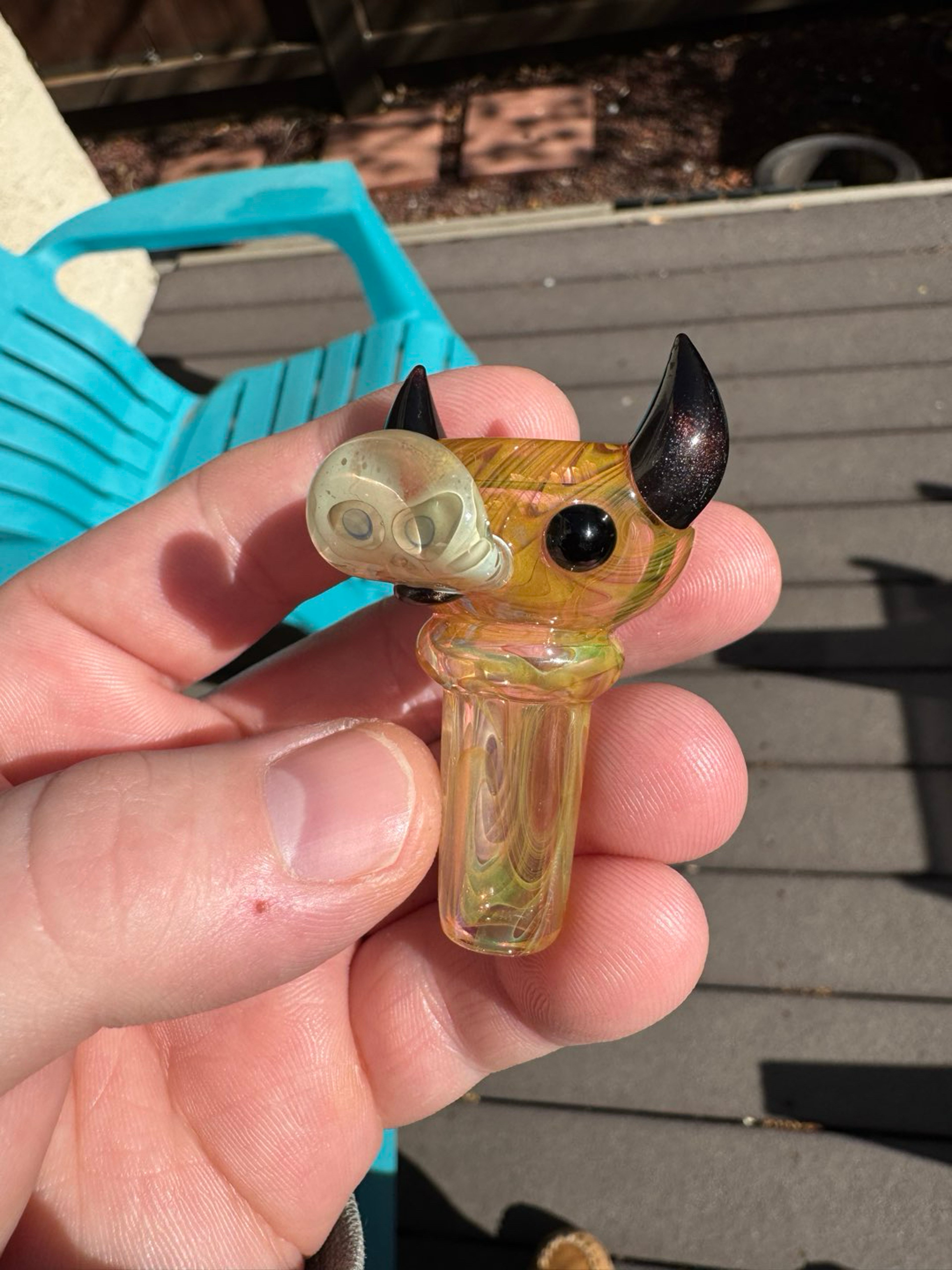 Ryno x Snodgrass Family Collab Devil Duck Fumed Slide image 0