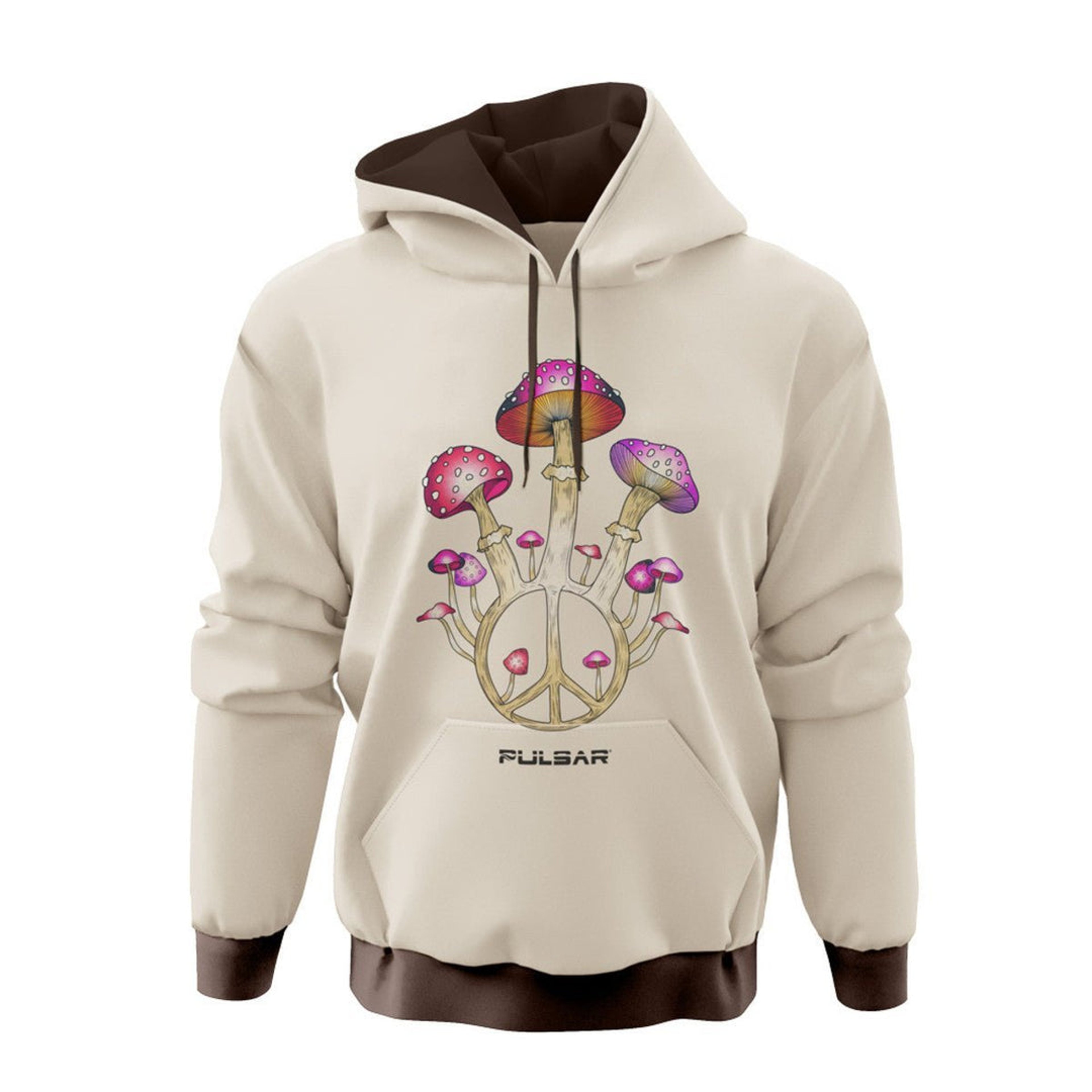 Preview pic of PULSAR PEACE N SHROOMS HOODIE