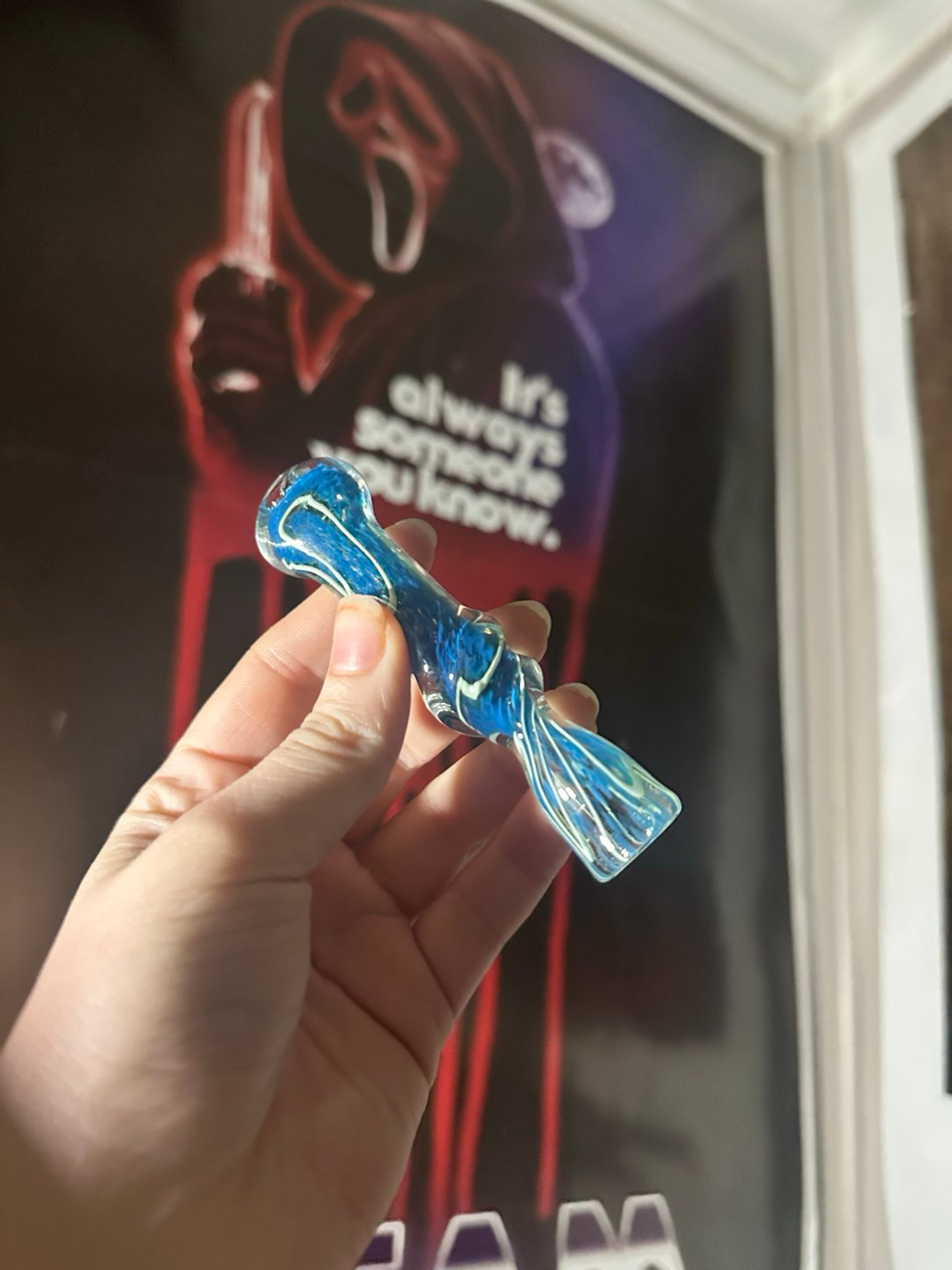 Preview pic of Blue/White Chillum