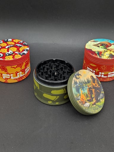 Preview pic of PULSAR DESIGN SERIES V2 ALUMINUM GRINDER | 4PC | 2.5"