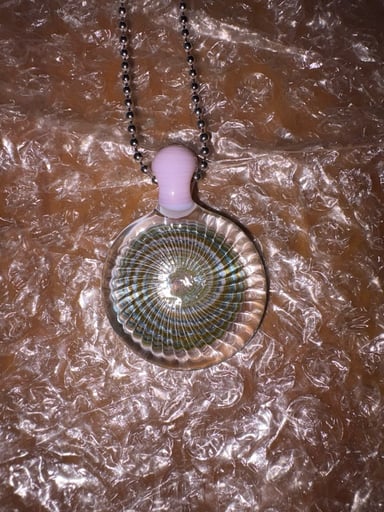 Preview pic of pink vortex pendant
