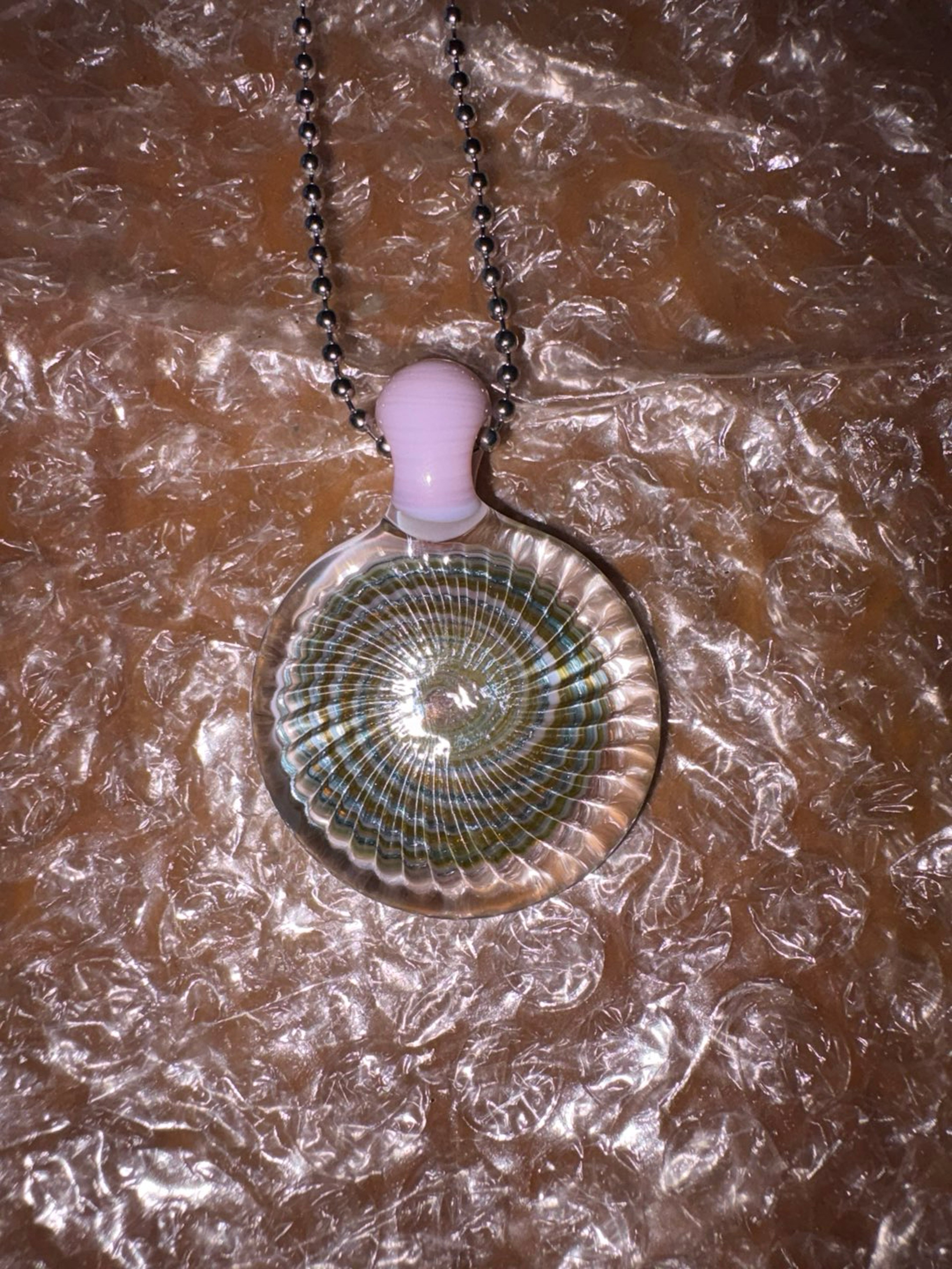 pink vortex pendant image 0