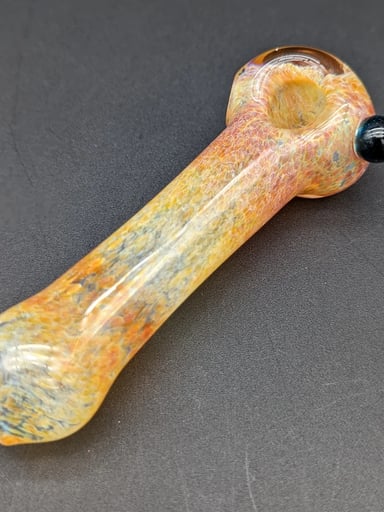 Preview pic of 4" FRITTED SPOON PIPES - BY BRANDED GLASS