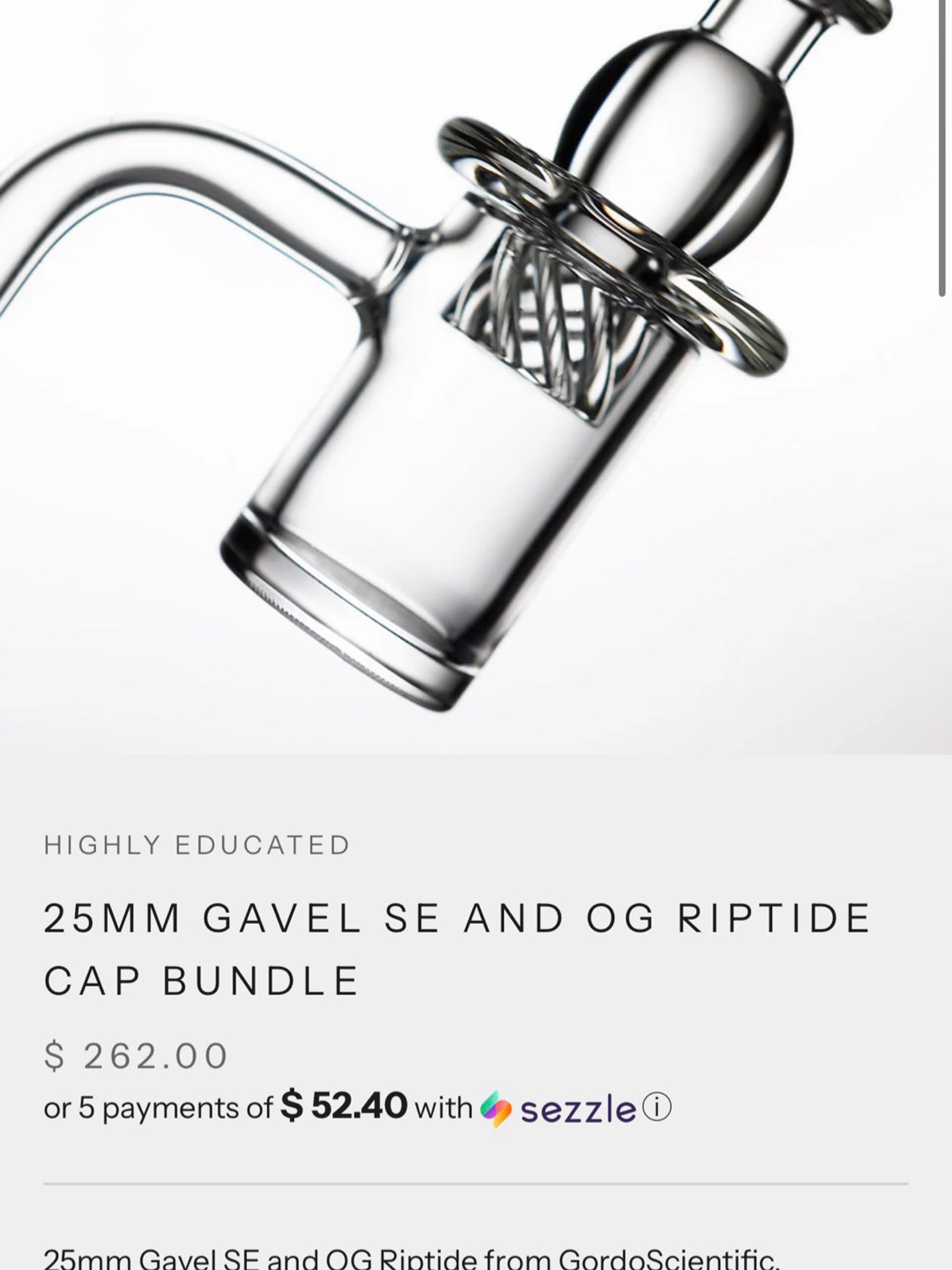 Preview pic of 25MM GAVEL SE AND OG RIPTIDE CAP BUNDLE