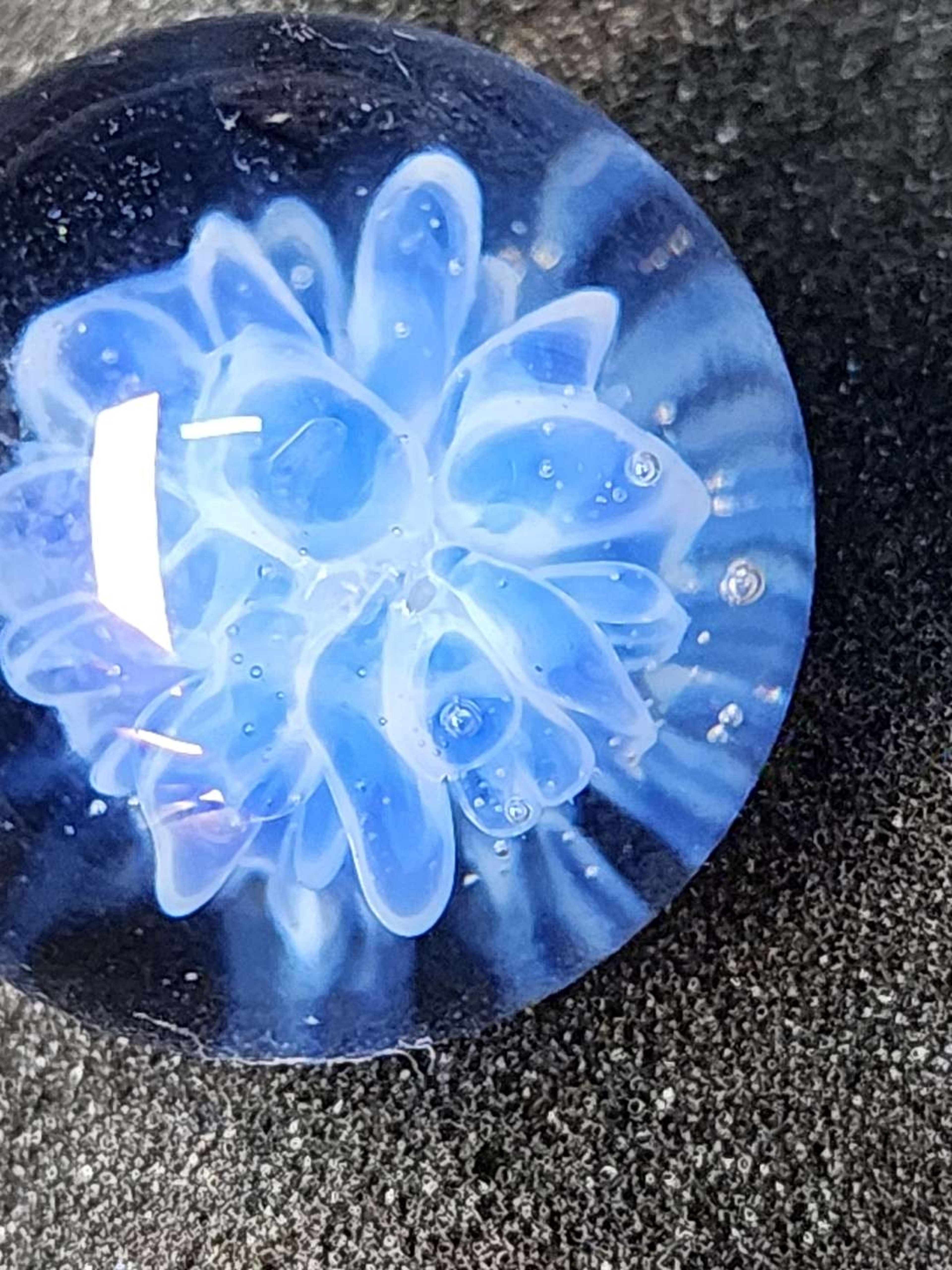 Preview pic of 1.0 inch flower compression marble with uv