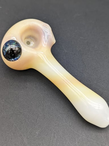 Preview pic of 4" MULTI COLOR TWIST PIPES - READING GLASS MILITIA