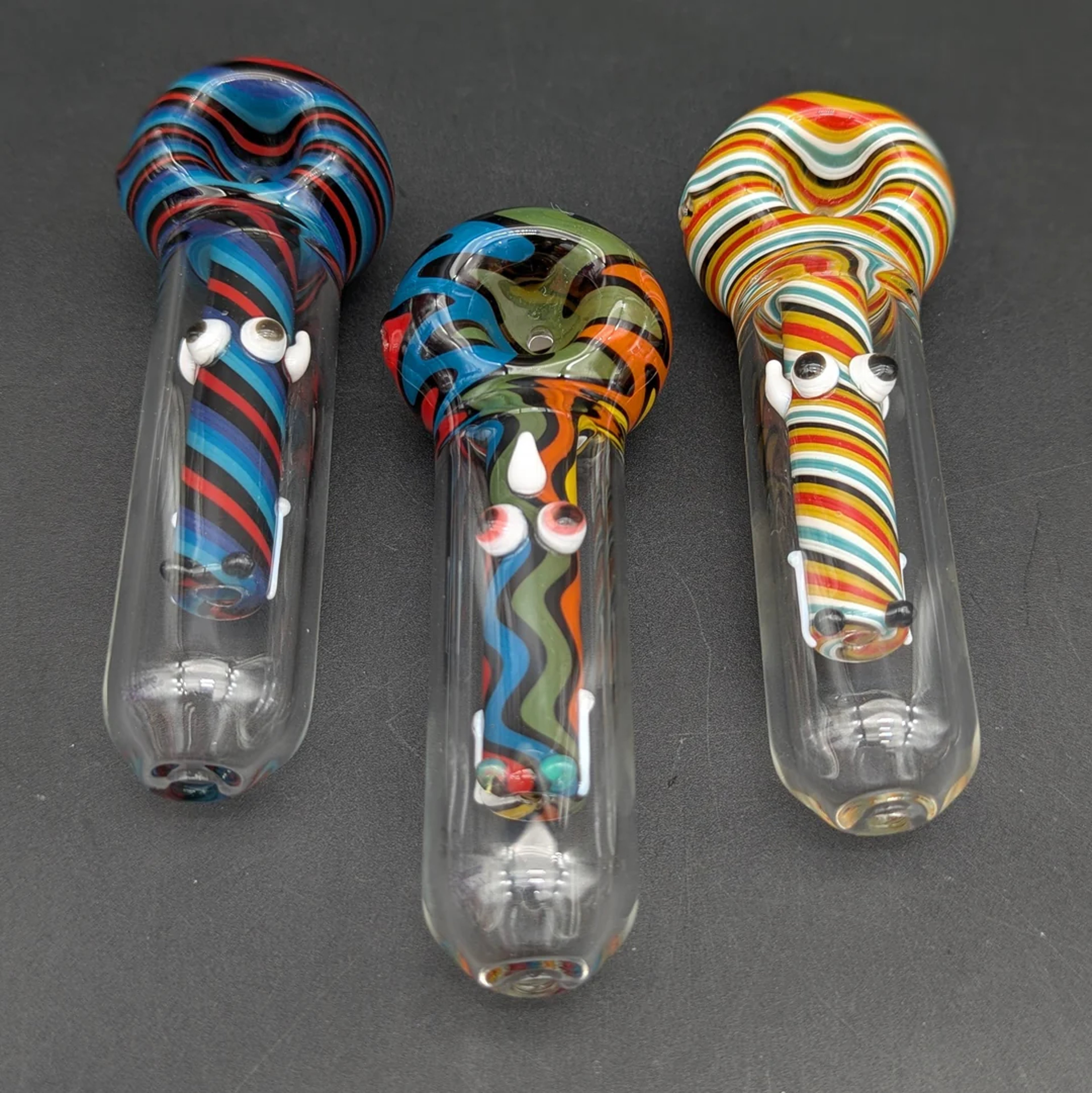 5" WIG WAG FACE HAND PIPE image 0