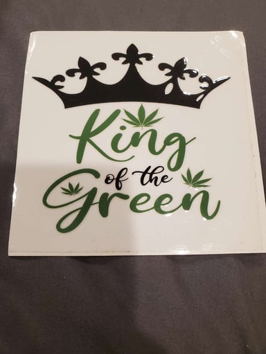 Preview pic of King of the Green Decal Sticker