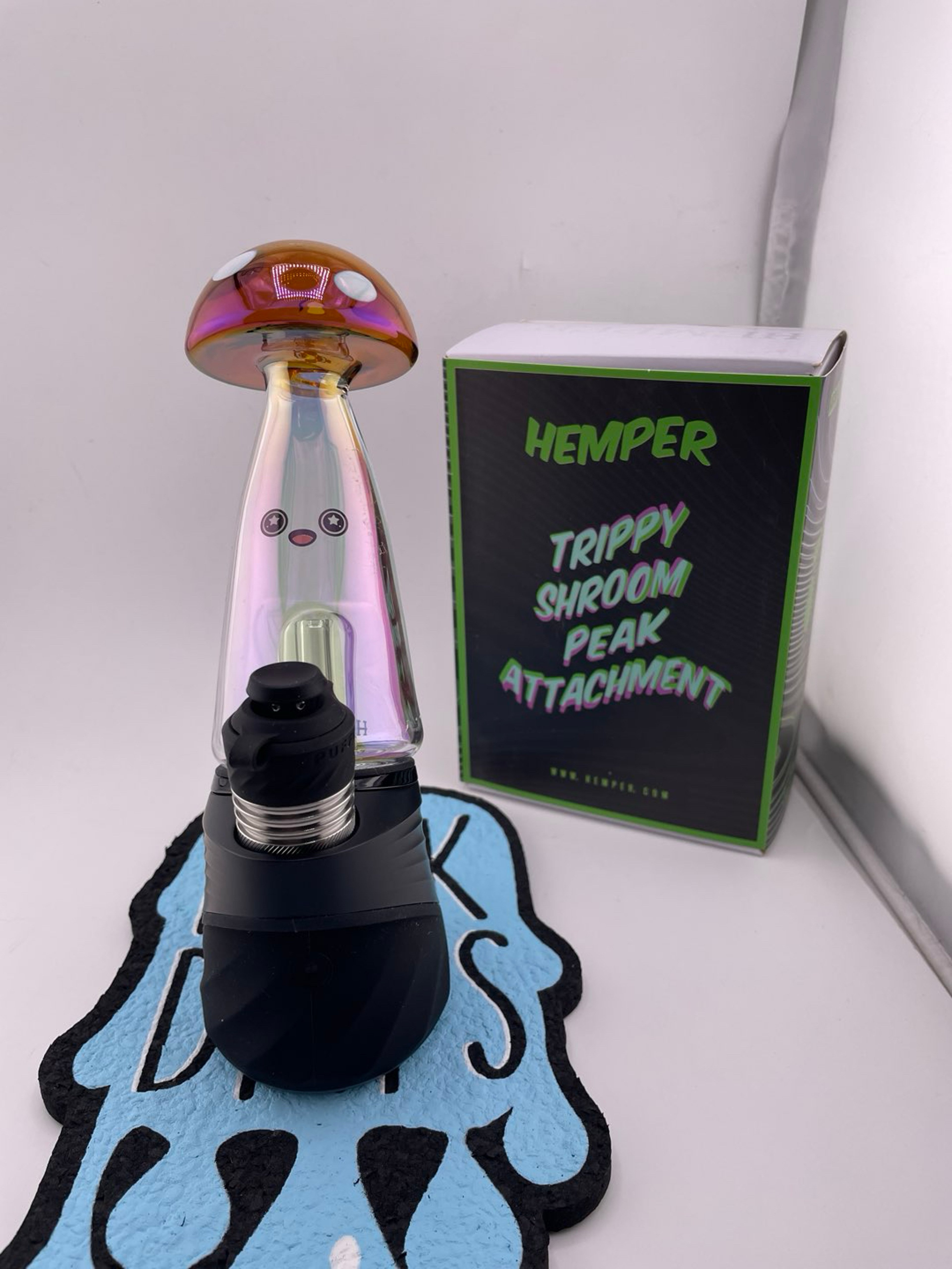 Hemper Puffco Peak Attachment- Trippy Shroom image 0