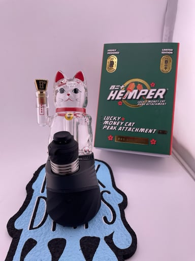 Preview pic of Hemper Puffco Peak Attachment- Lucky Money Cat