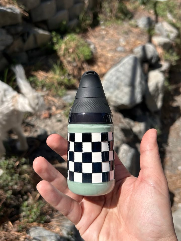 Checkered Puffco Core attachment | Shop Reyna on GlassPass