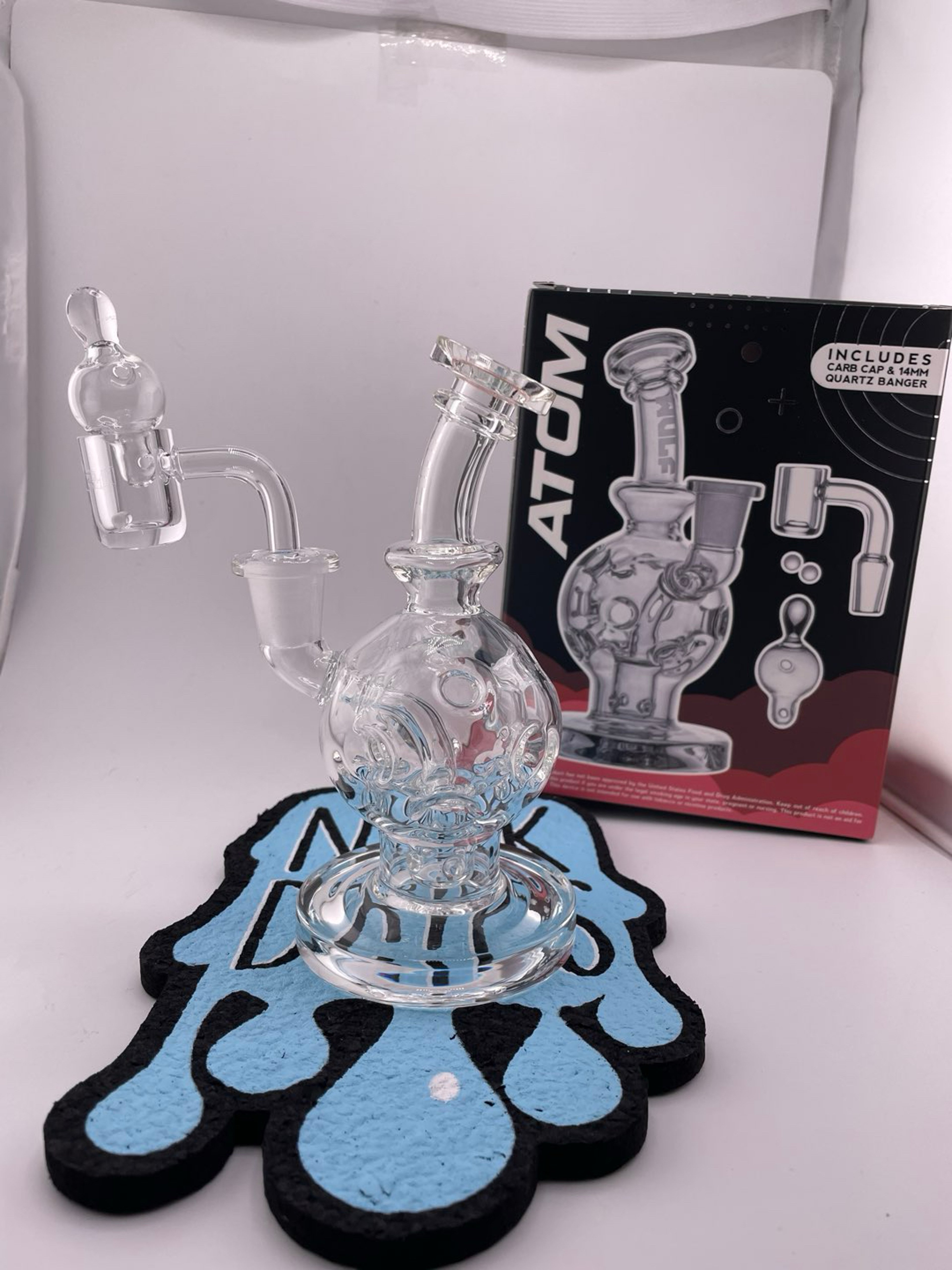 Atom Glass Dab Rig- Clear image 0
