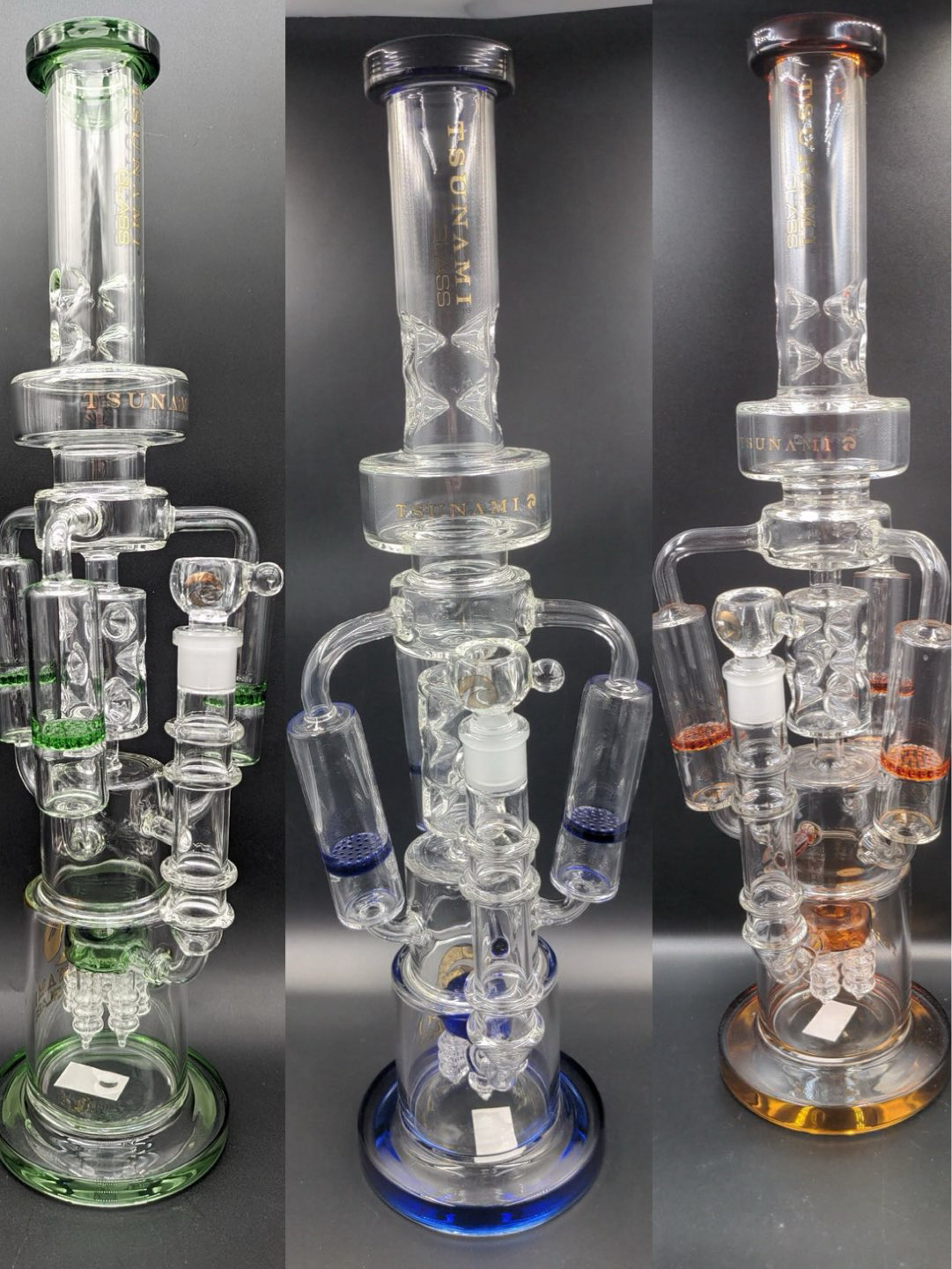 Preview pic of 21" TSUNAMI ELECTRIC SHOWERHEAD TRIPLE HONEYCOMB