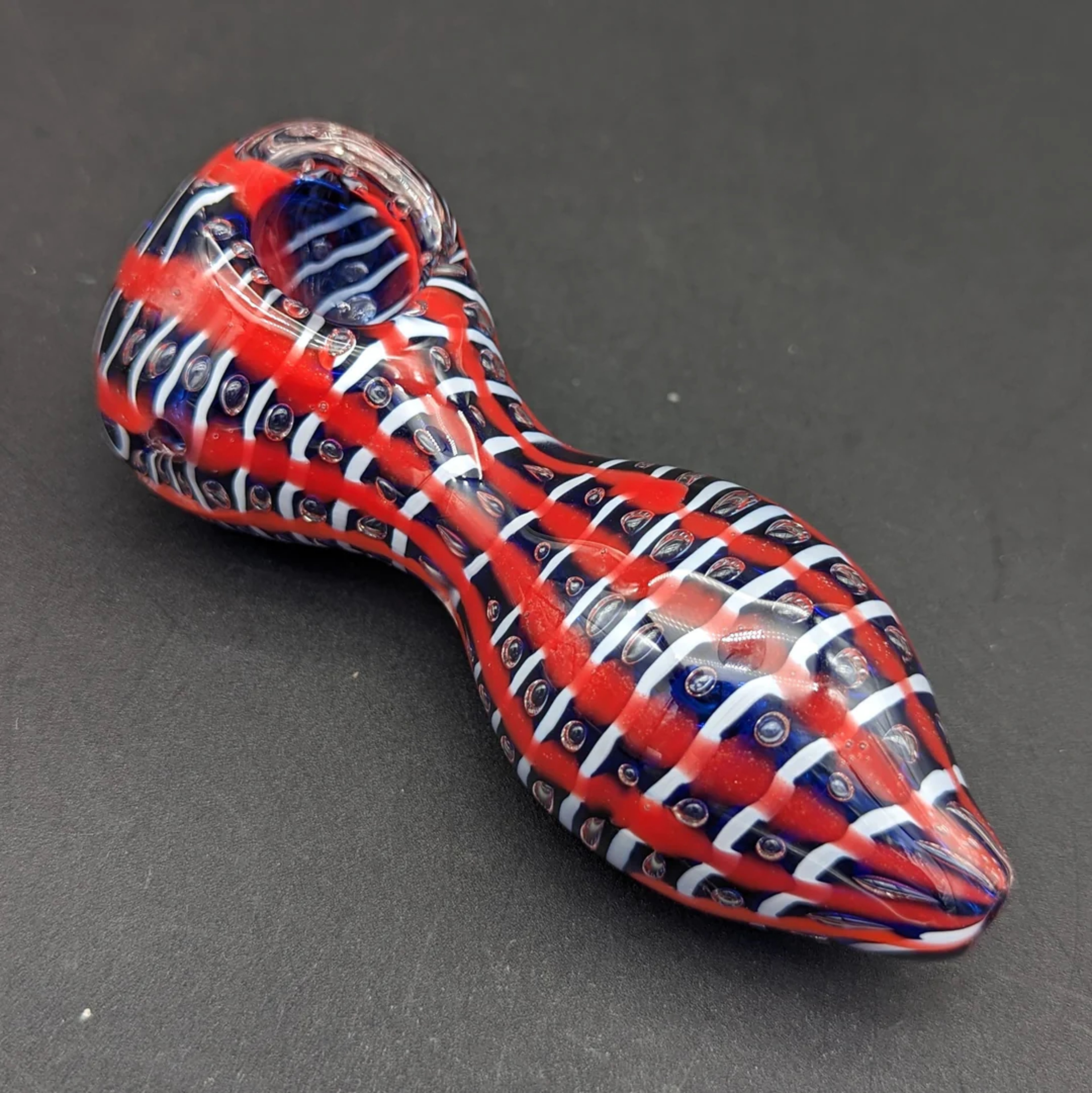 LAYERED STRIPES WIDE BASE HAND PIPE image 0