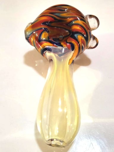 Preview pic of Fumed Wig Wag Spoon with Clear Fade Stem