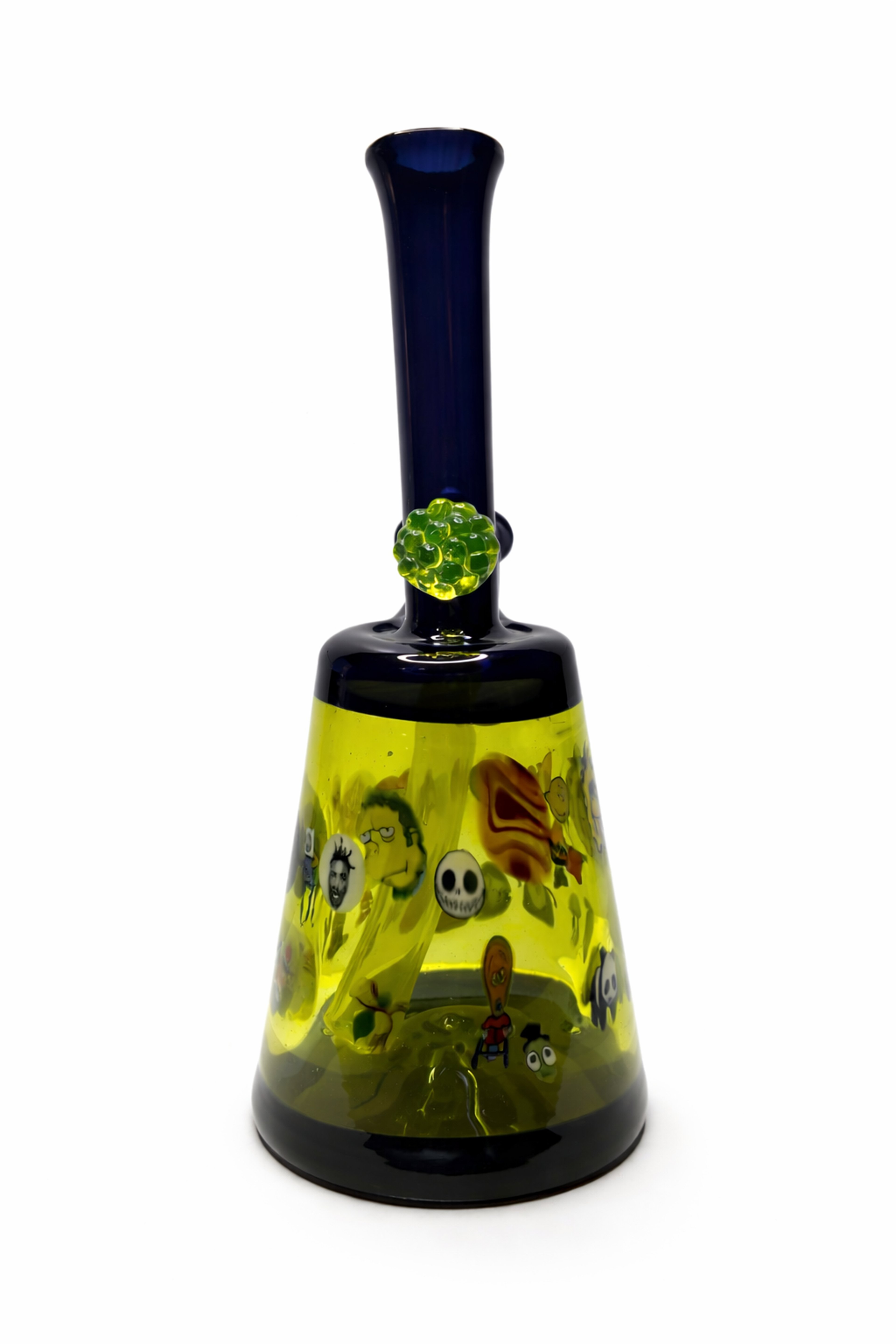 Preview pic of Heady Beaker Bong w/ Encased Millie Art  Piece – 14mm