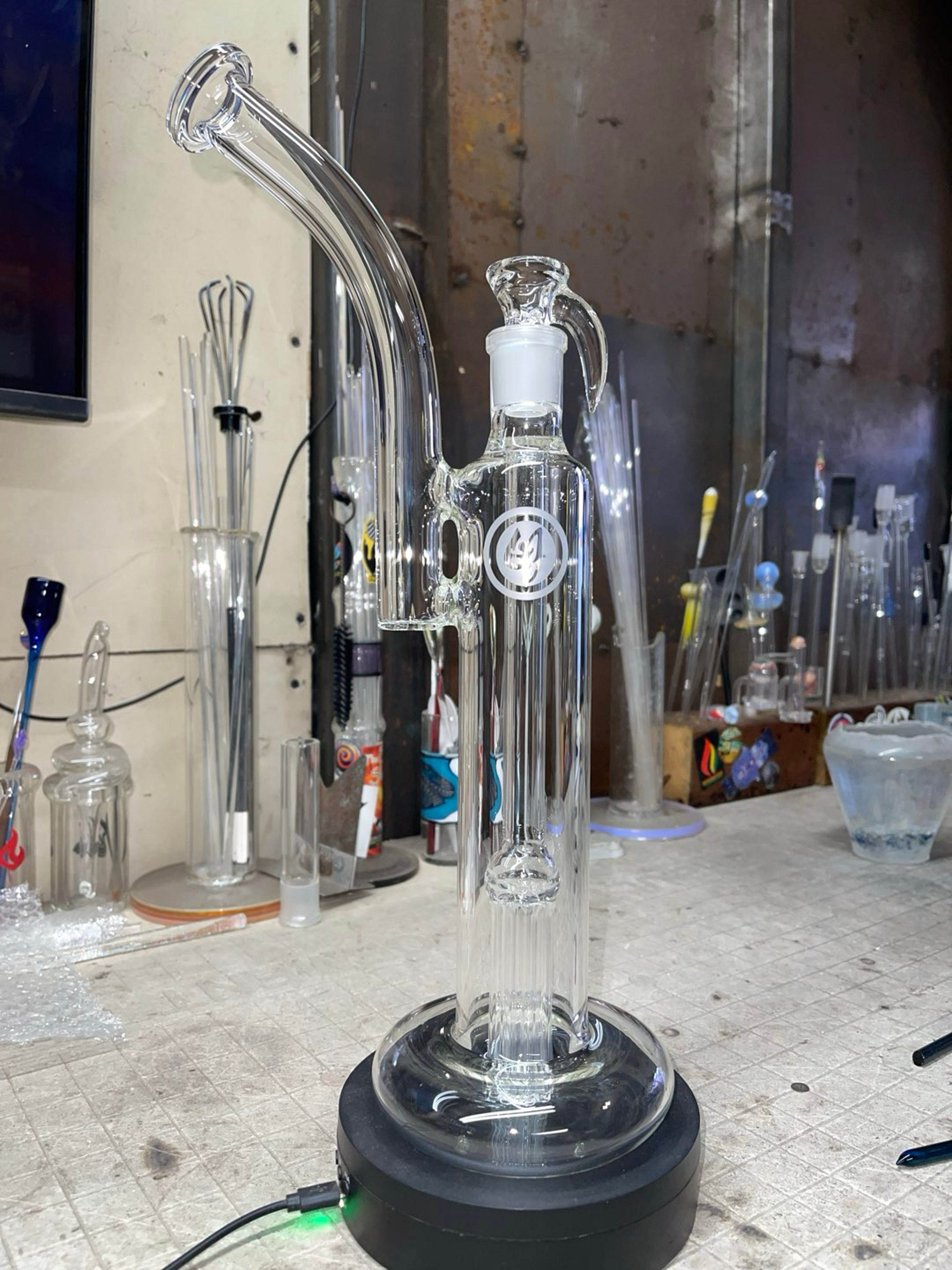 Preview pic of 15.5” tall 18mm 4 holes 8 arm perc
