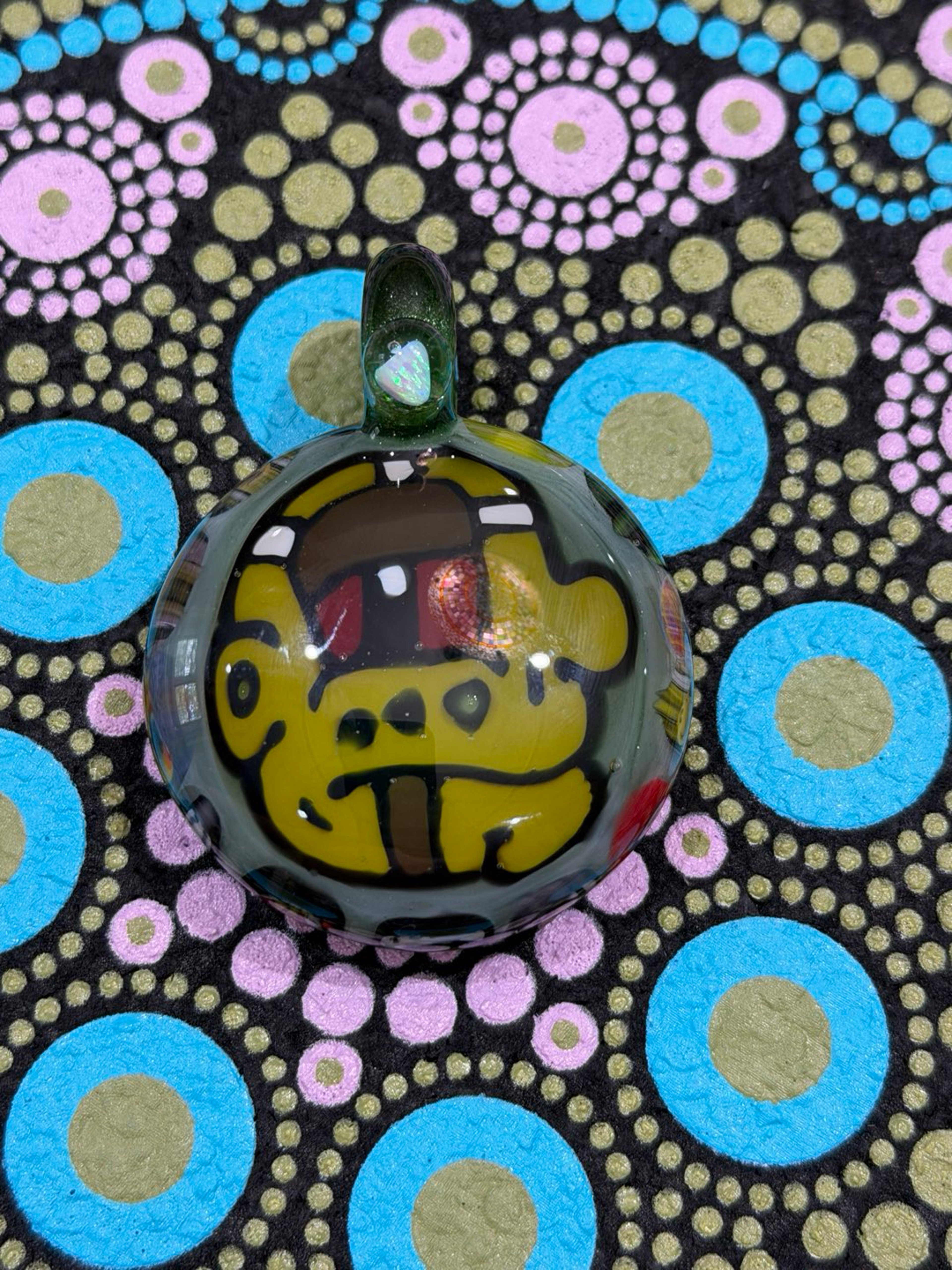 Ben Focus “Green Face Millie Abundance” Pendant image 0
