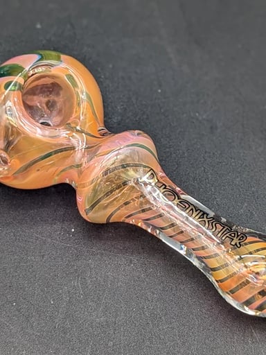 Preview pic of PHOENIX GOLD FUMED RETTI TWIST HAND PIPE