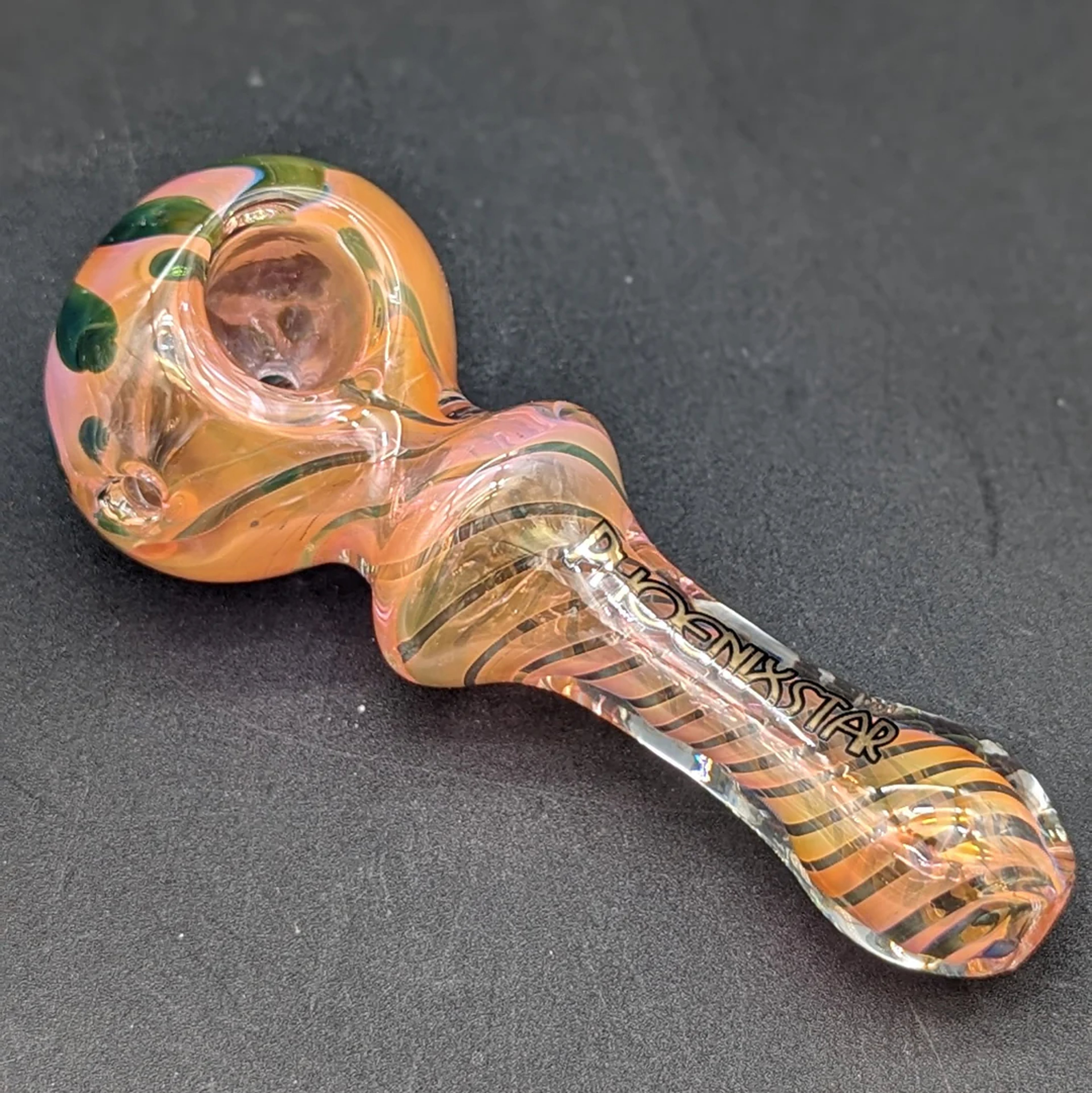 PHOENIX GOLD FUMED RETTI TWIST HAND PIPE image 0