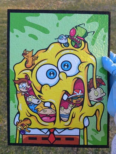 Preview pic of SpongeBob Chaos Rewind Green Slime Variant MoodMat by BornReady